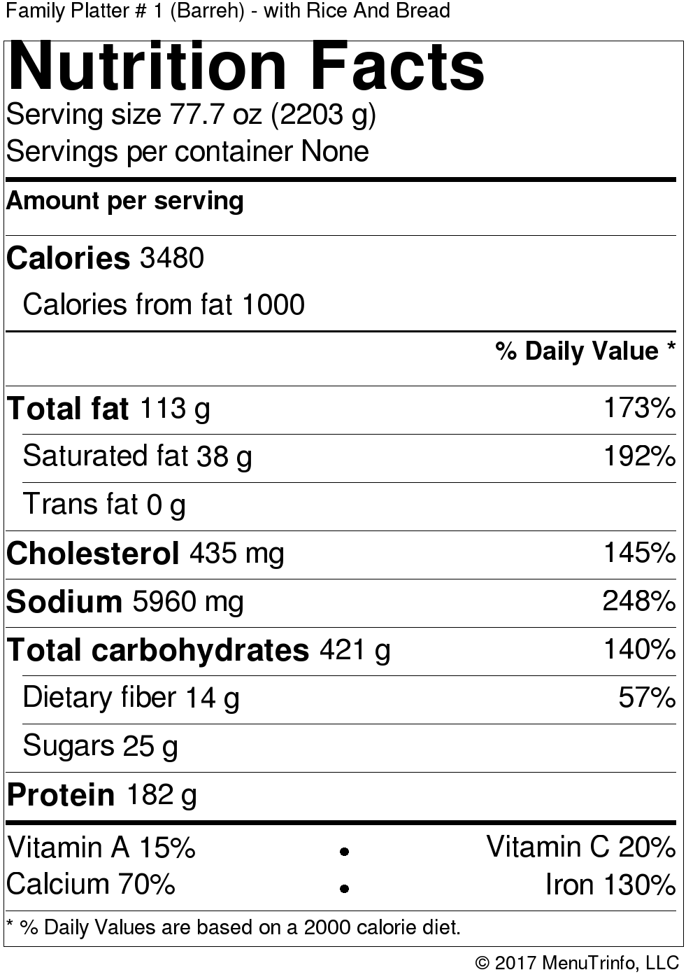 Moby dick chicken kabob calories