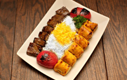 The delicious Moby Dick kabob platter