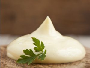 A dollop of mayonnaise