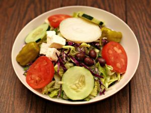 A meatless salad from Moby Dick