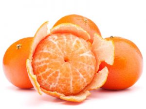 Peeled tangerine