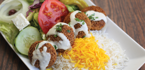 A falafel meal