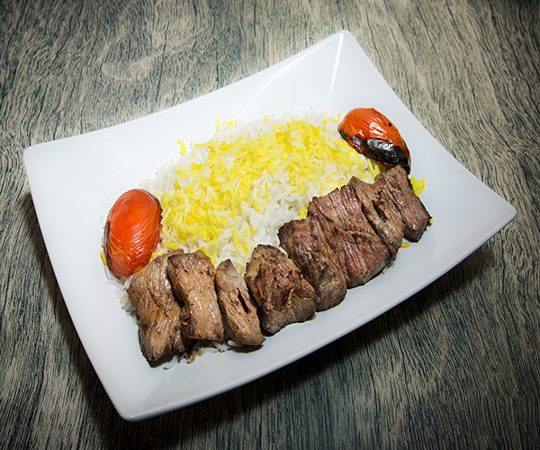 Barreh meat paired with a plate of rice