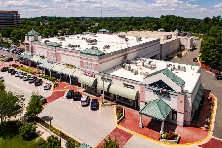 Arial shot of Moby Dick's Fairfax Towne Center Location