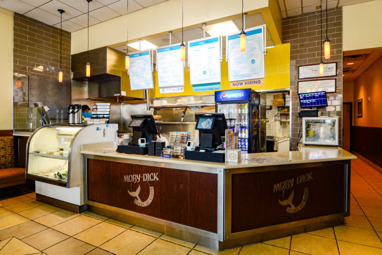 A look at the counter of Moby Dick in Kingstowne