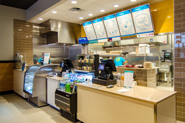 A view of the counter at Moby Dick in Baltimore