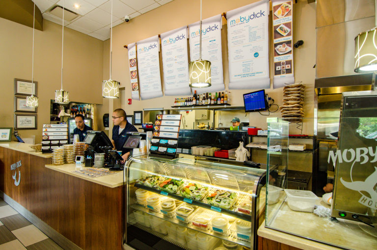 A look at the counter at Moby Dick in Falls Church