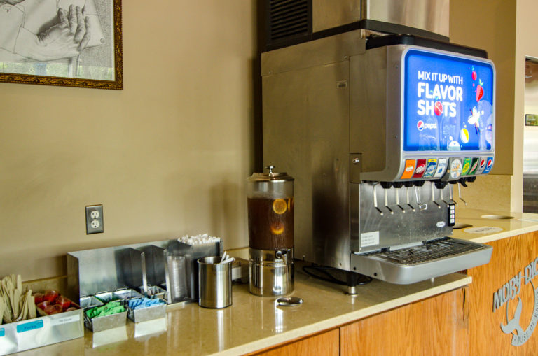 Soda machines at Moby Dick's Falls Church Location
