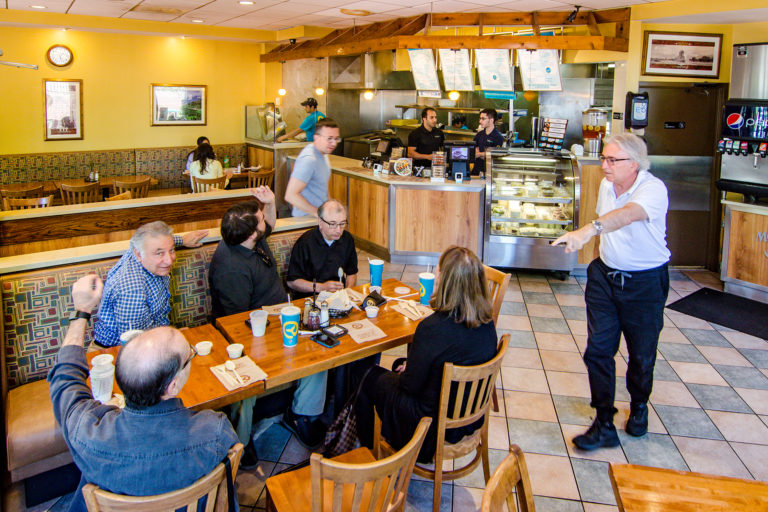 Customers enjoy their food at Moby Dick in Gaithersburg