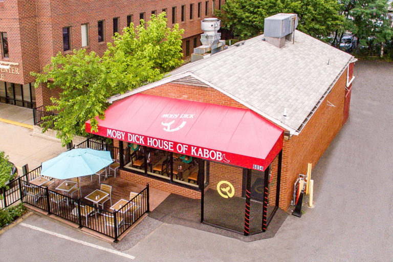 Arial view of Moby Dick's McLean Location