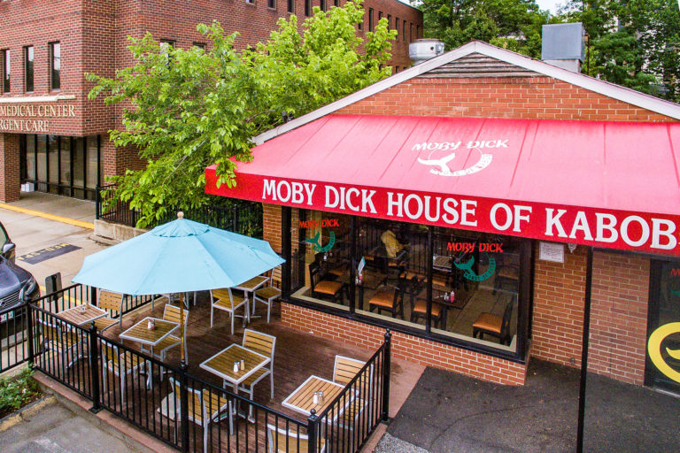 A look outside of the Moby Dick House of Kabob in McLean
