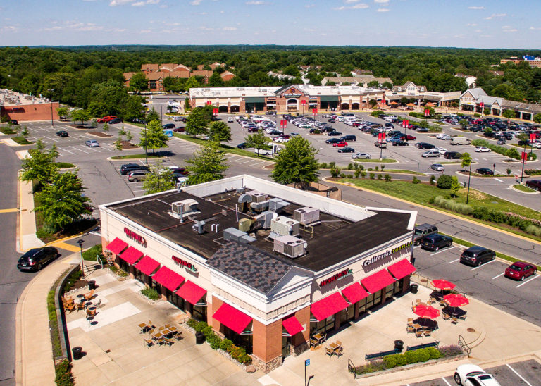 Zoomed out arial shot of Moby Dick Olney Location