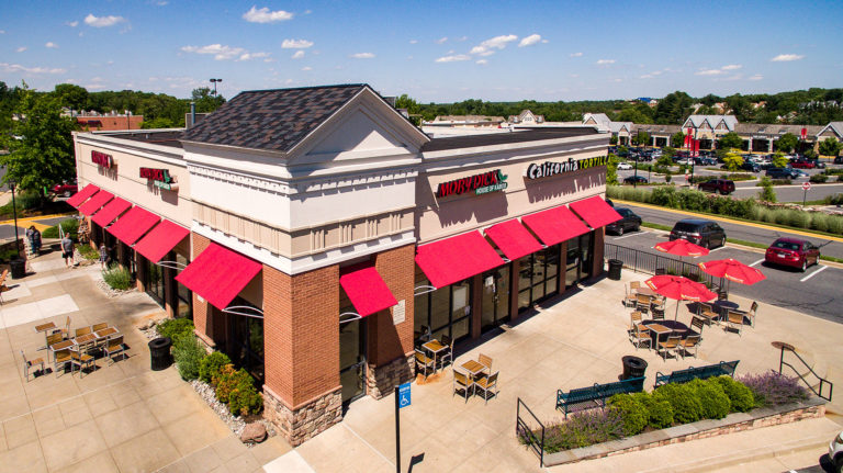 Arial view of Moby Dick's Olney Location