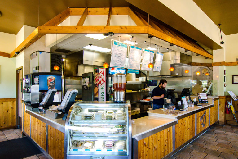 Counter view of Moby Dick's Olney Location